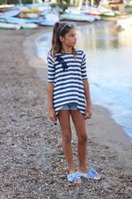 Girl's Shark Bite Top Pattern - Ellie and Mac, Digital (PDF) Sewing Patterns | USA, Canada, UK, Australia