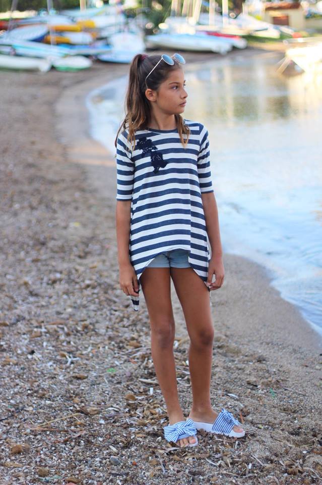 Girl's Shark Bite Top Pattern - Ellie and Mac, Digital (PDF) Sewing Patterns | USA, Canada, UK, Australia