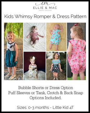 Whimsy Bubble Romper & Dress Pattern